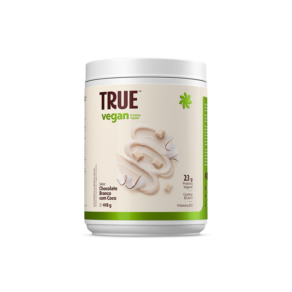 True Vegan Coco True Source 418g Choc Branco