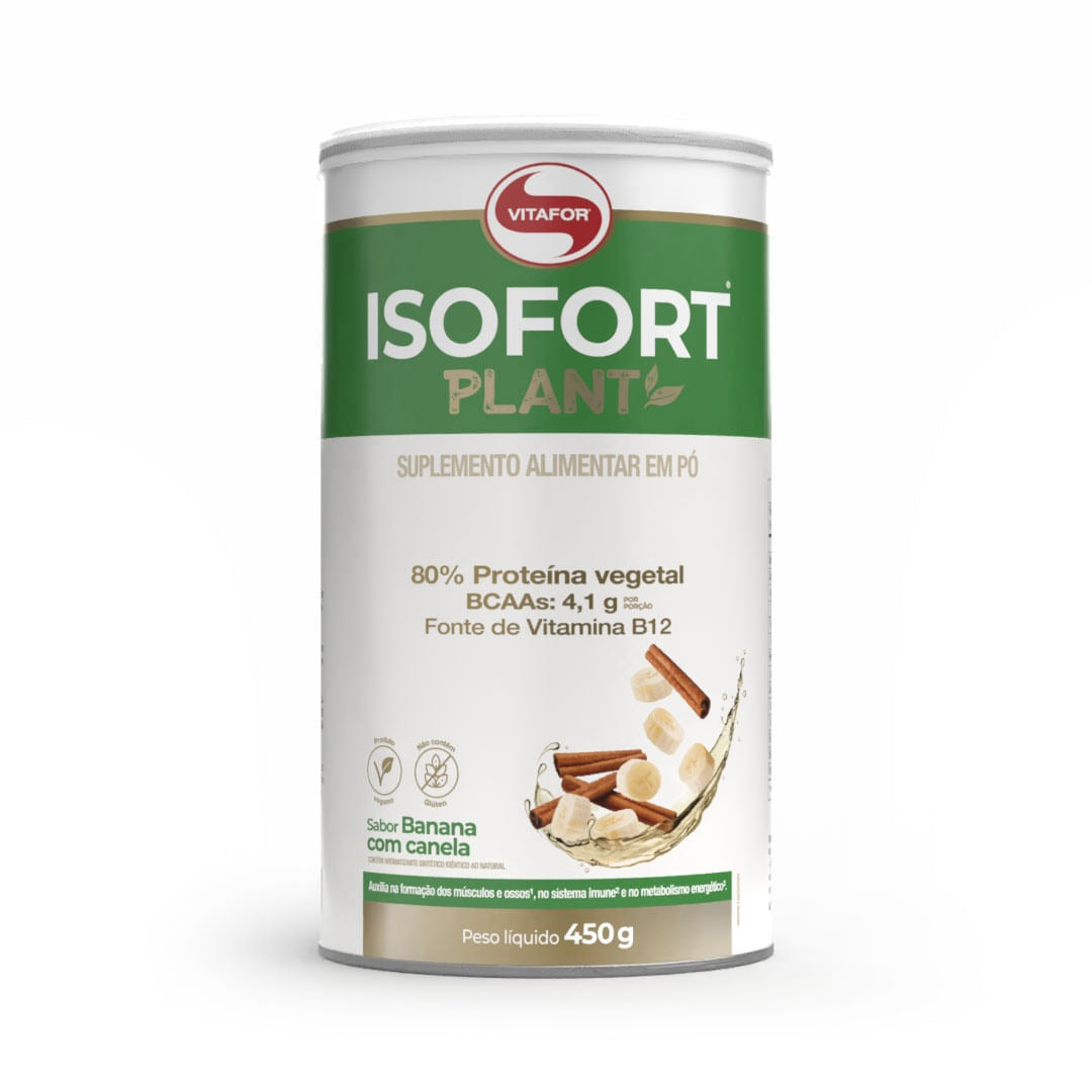 Isofort Plant Com Canela Vitafor 450g Banana