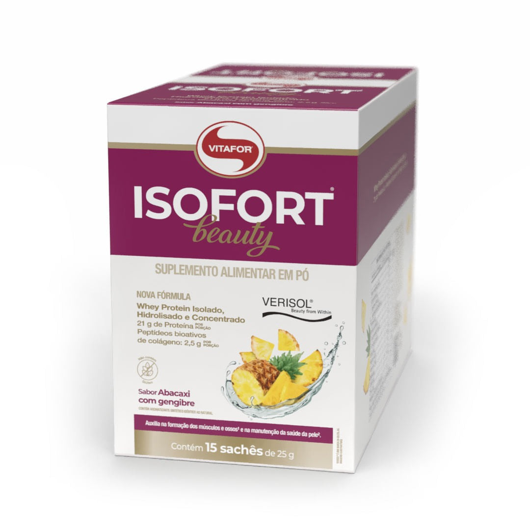 Isofort Beauty Vitafor 25g Abacaxi Gengibre