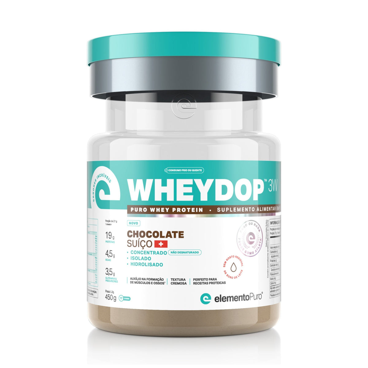 Wheydop 3W Suico Elementopuro 450g Chocolate