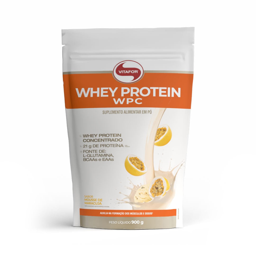 Whey Protein Mousse Pouch Vitafor 900g Maracuja