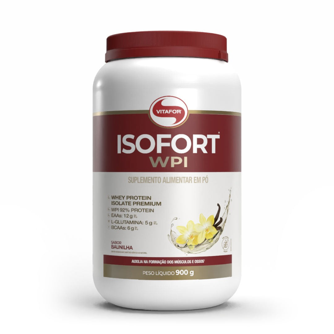 Whey Iso Vitafor 900g Baunilha