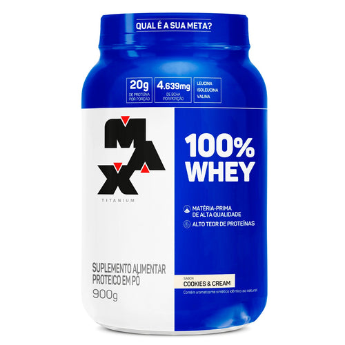 100 Whey Max Titanium 900g Cookies