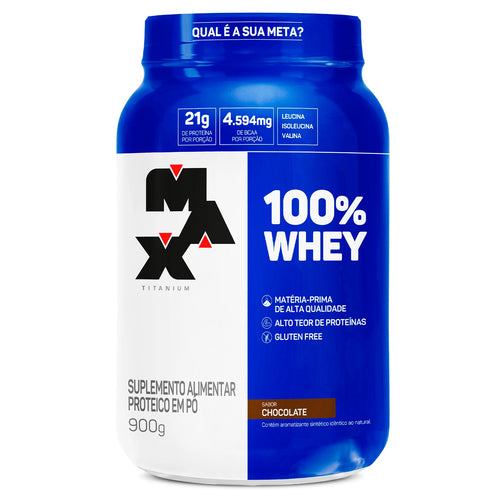 100 Whey Max Titanium 900g Chocolate