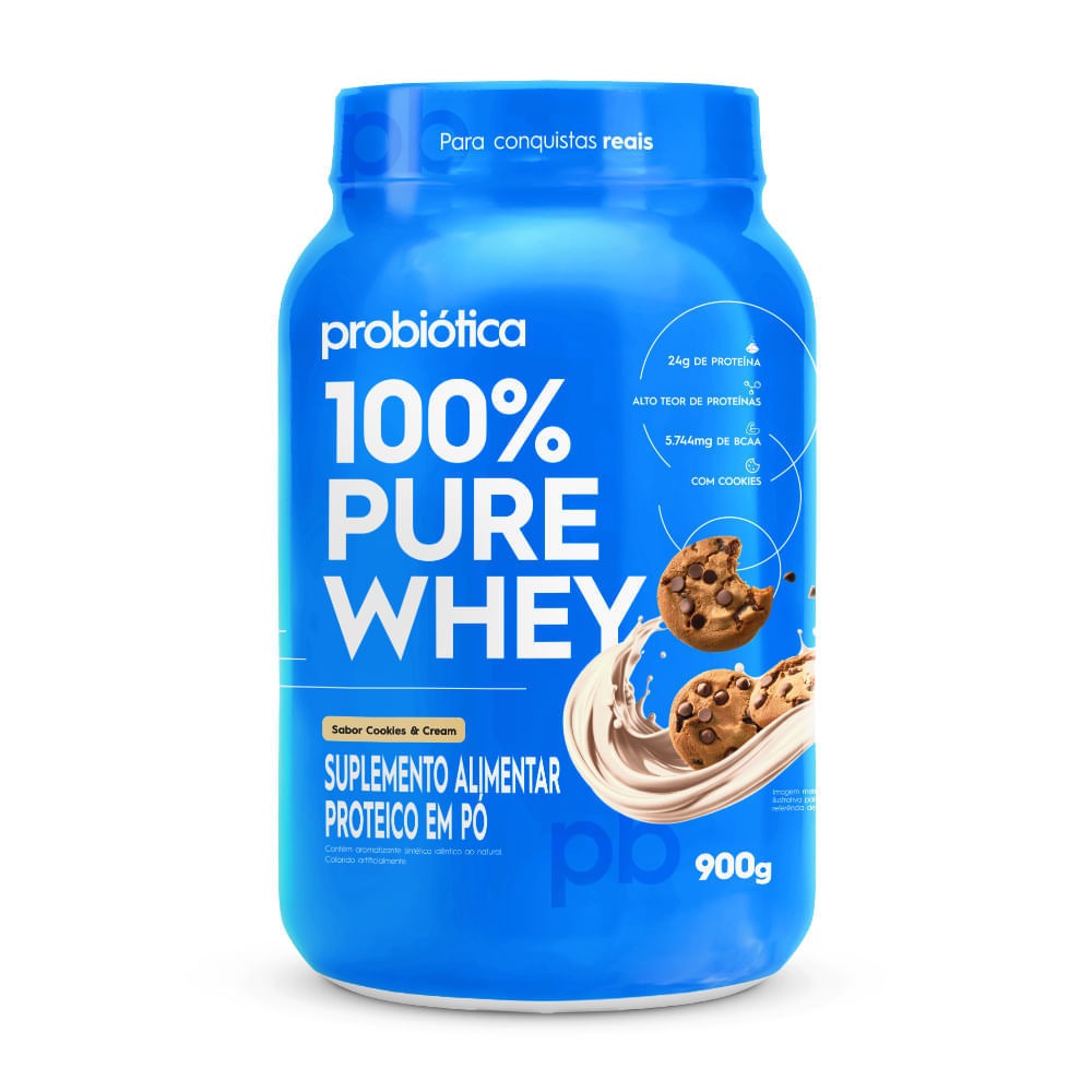 Whey 100 Probiotica 900g Cookies