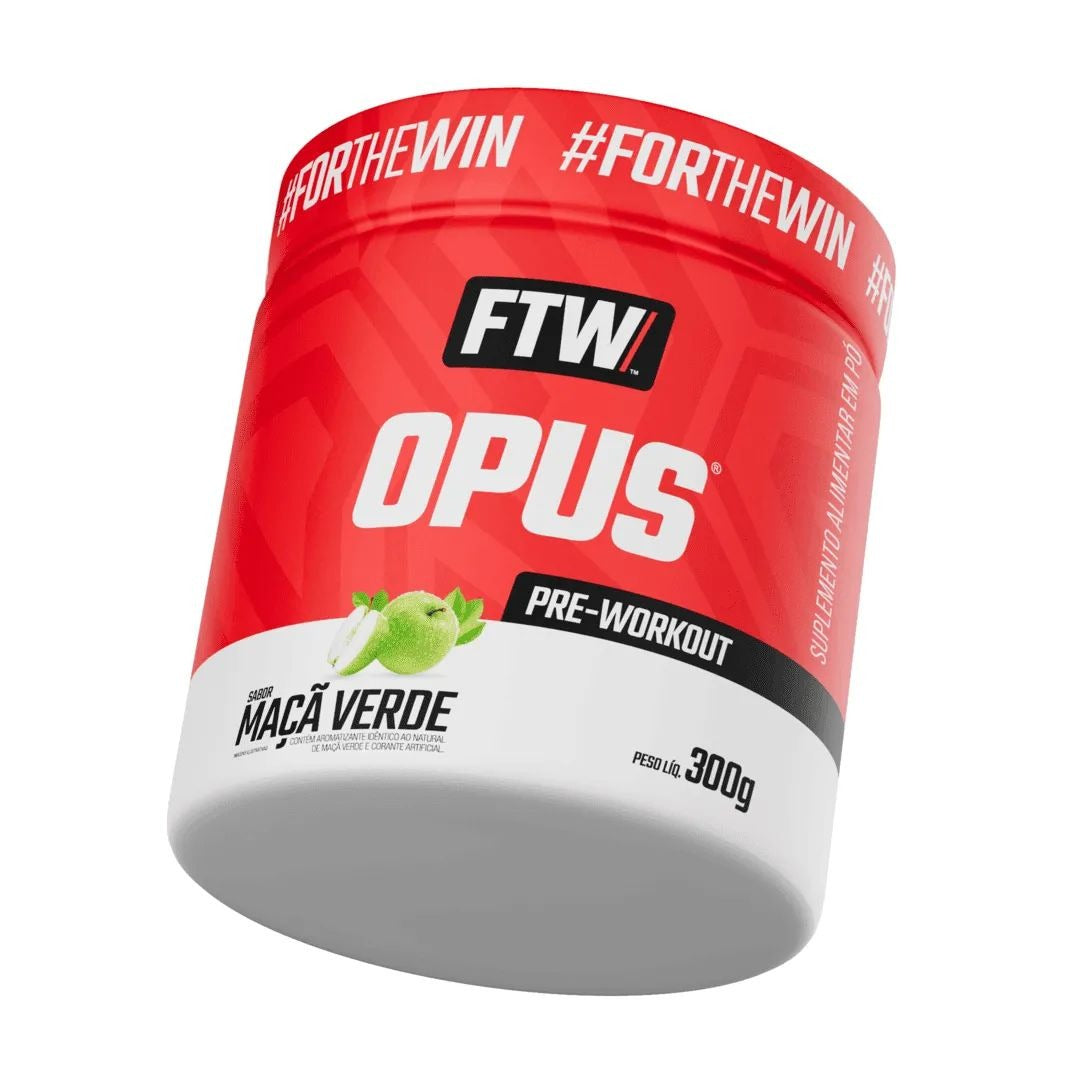 Pré Treino Opus FTW 300g Maçã Verde