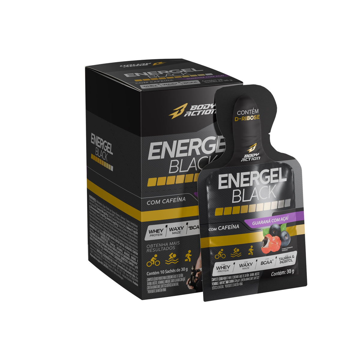 Energel Black Body Action 30g Guaraná com Açaí