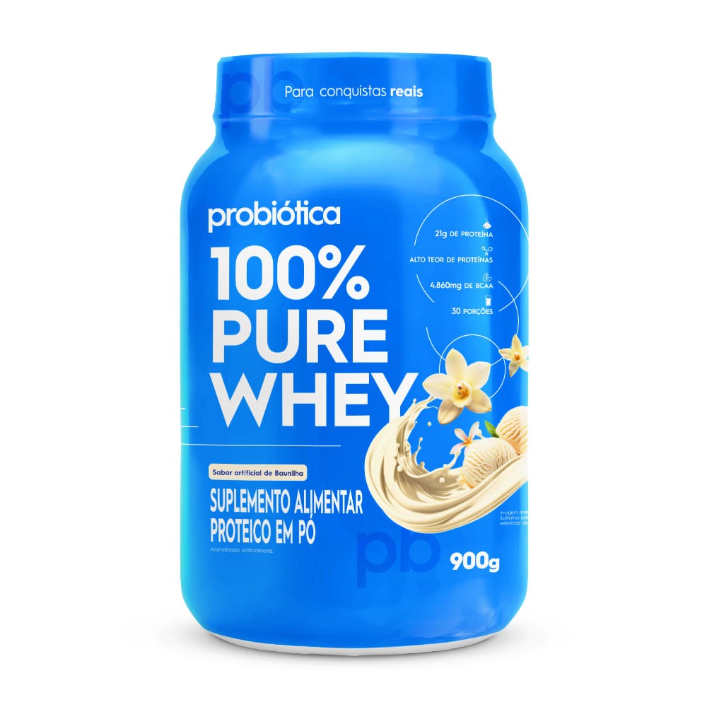 Whey 100 Probiotica 900g Baunilha