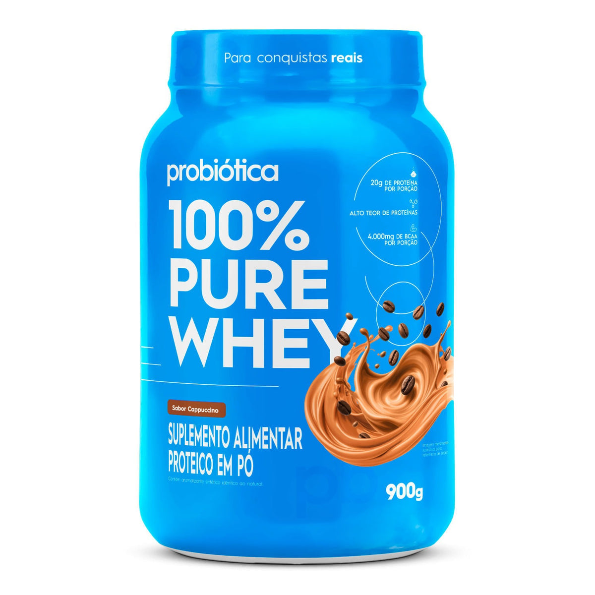 Whey 100 Probiotica 900g Cappuccino