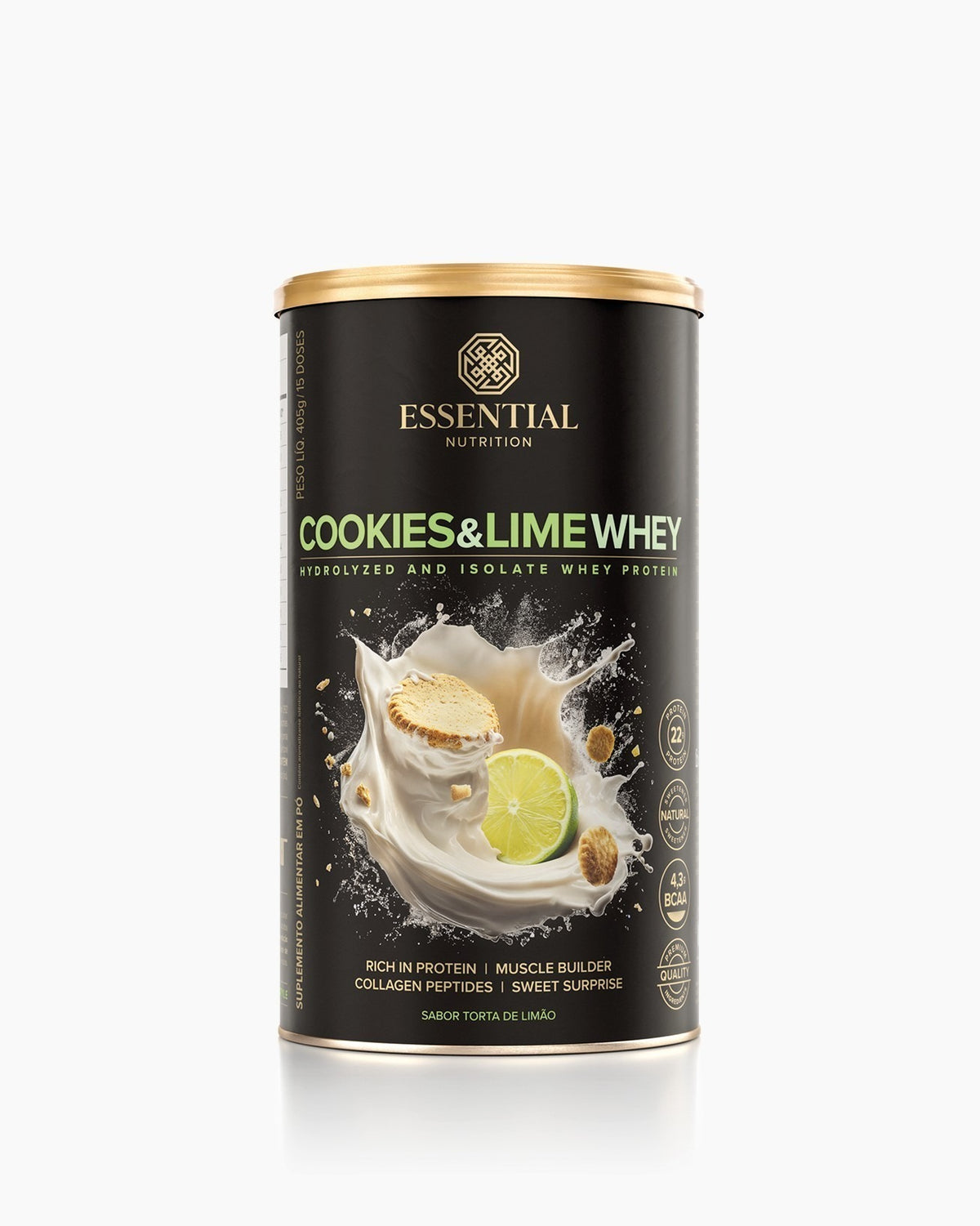 Whey Essential 405g Cookies E Lime