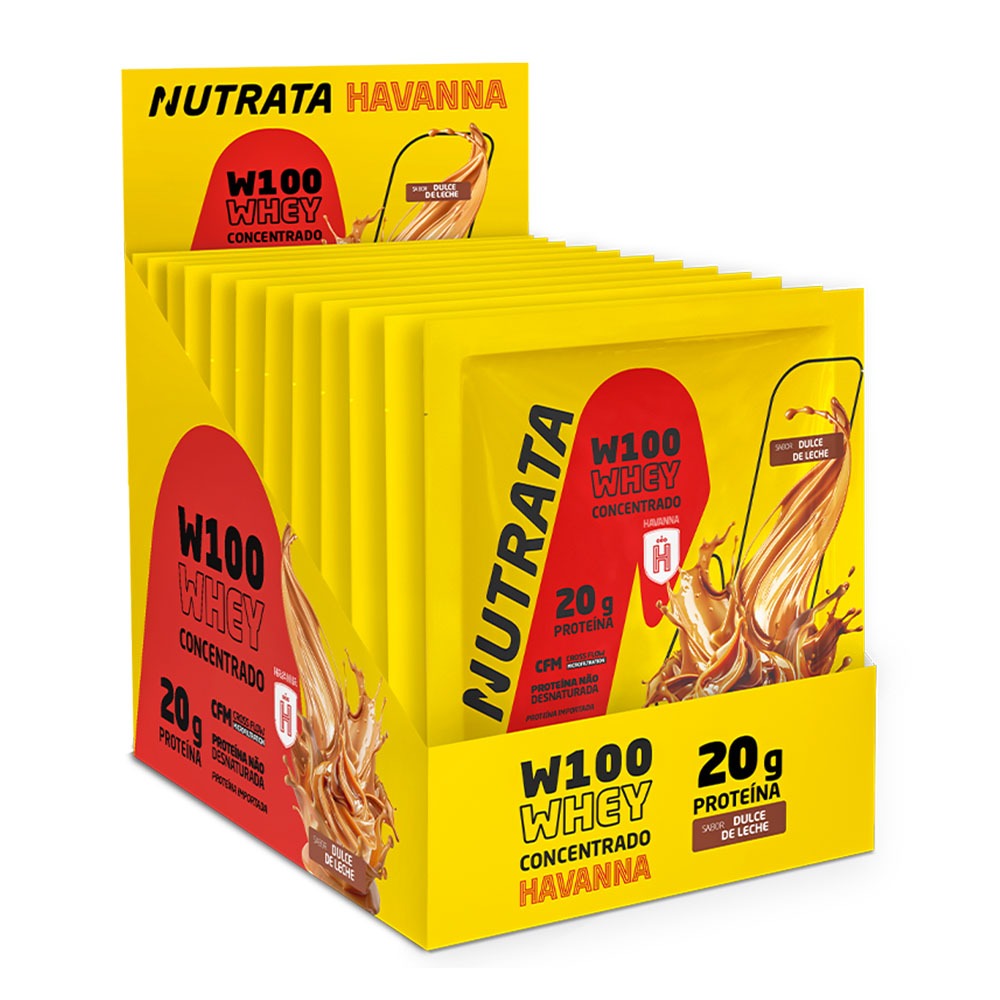 Whey W100 Havanna Nutrata 30g Sache Doce De Leite