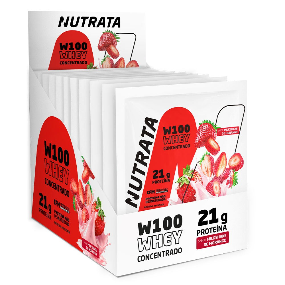 Whey W100 Nutrata 30g Morango