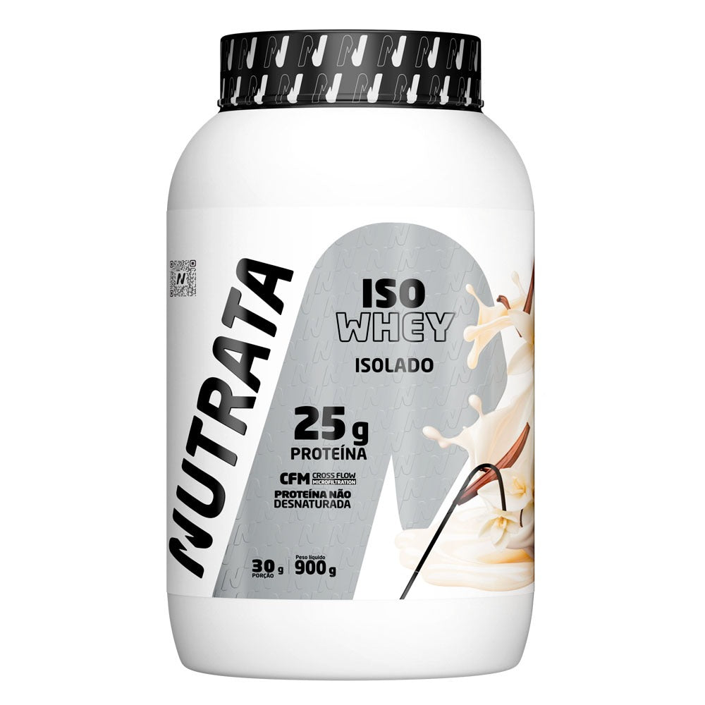 Proteina Iso Whey Nutrata 900g Baunilha