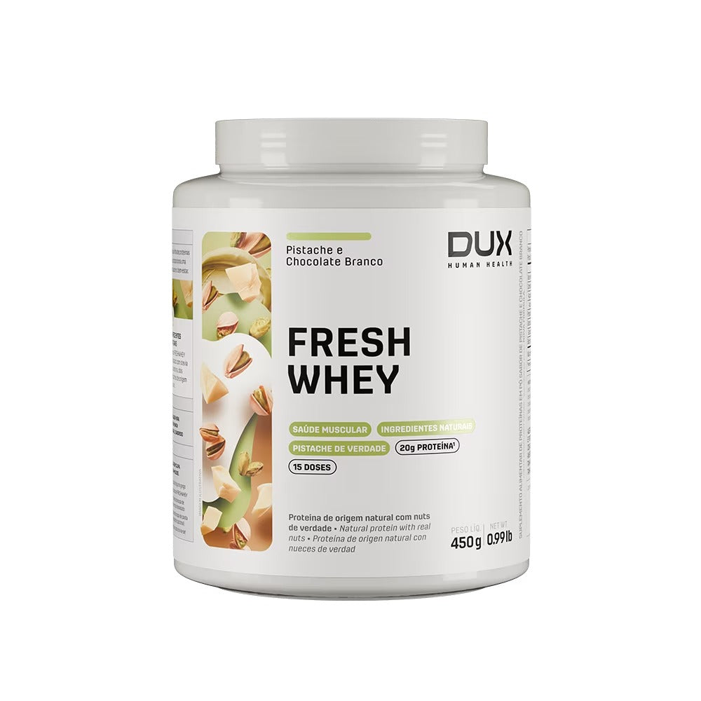 Fresh Whey E Choco Branco Dux 450g Pistache