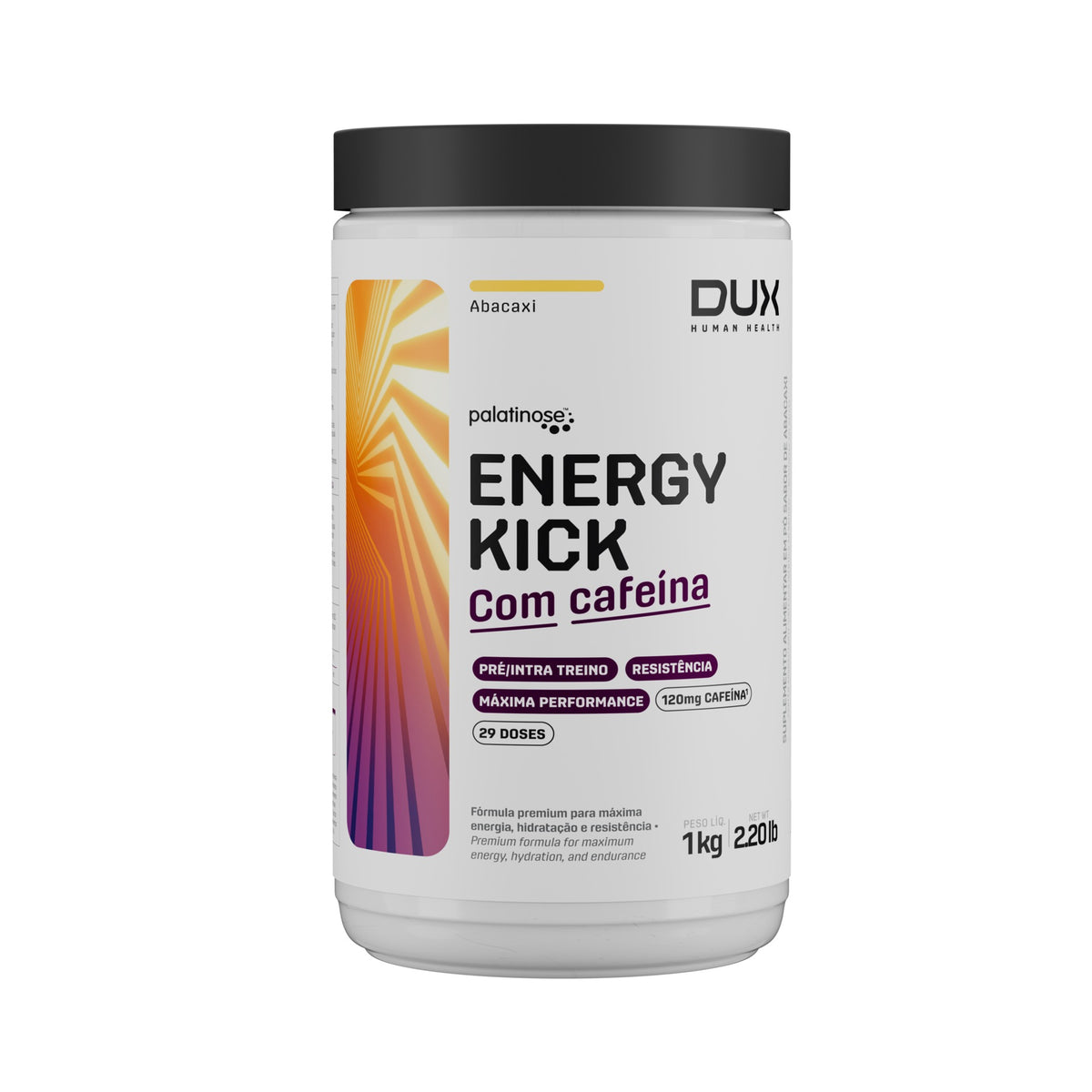 Energy Kick Dux 1000g Caffeine Abacaxi