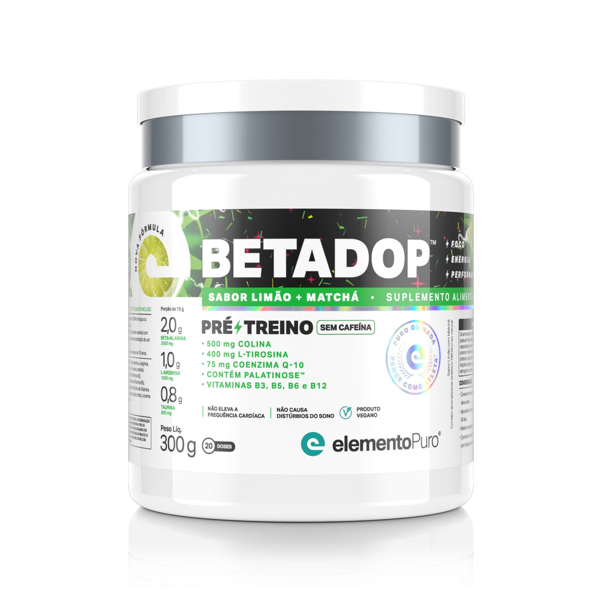Betadop Elemento Puro 300g Limão com Matcha