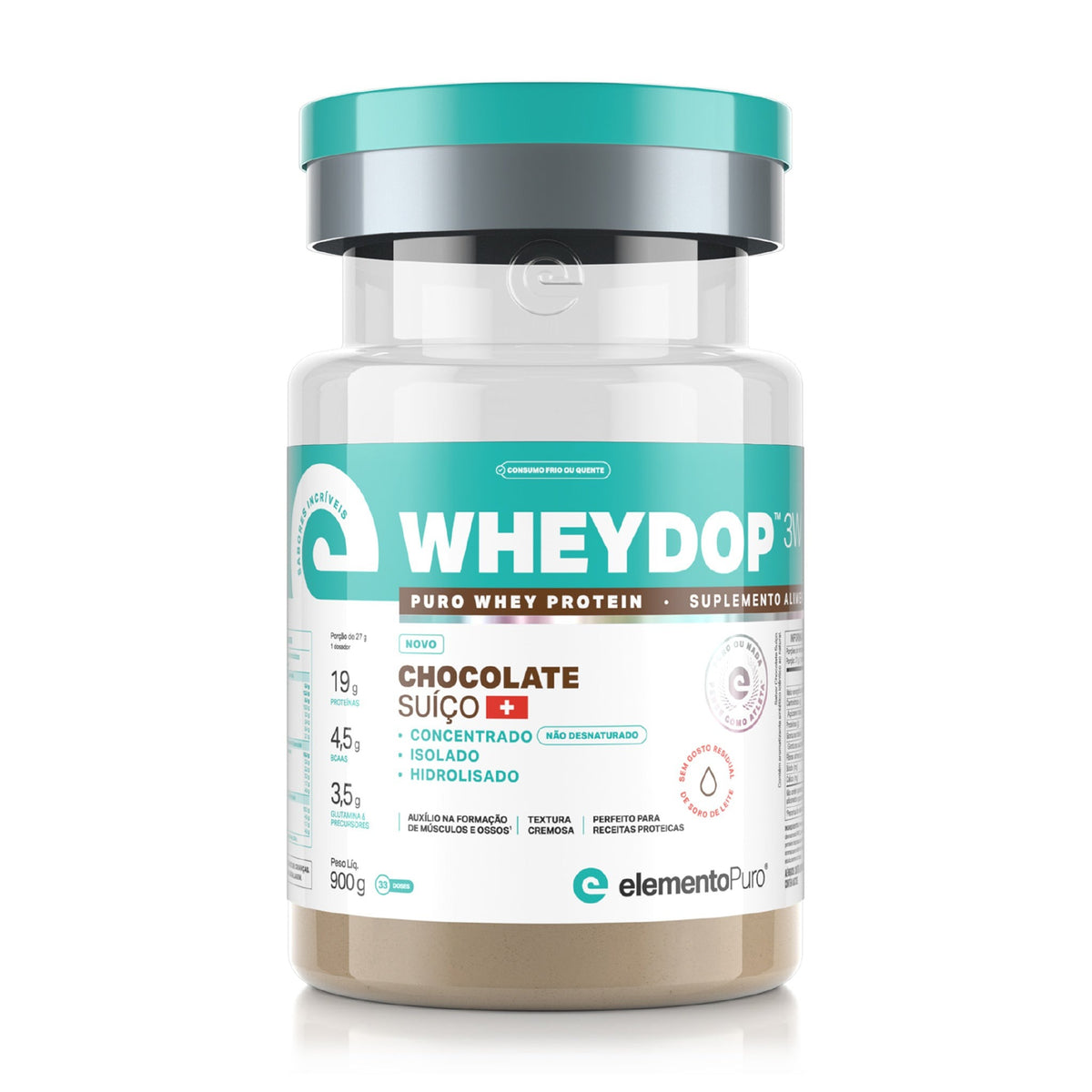 Wheydop 3W Suico Elementopuro 900g Chocolate