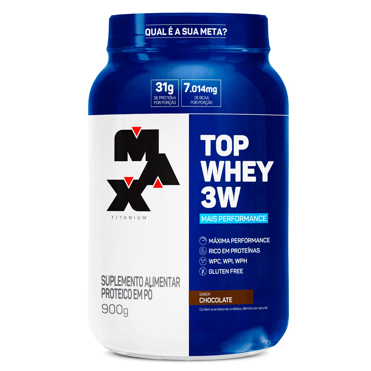 Top Whey 3W Max Titanium 900g Chocolate