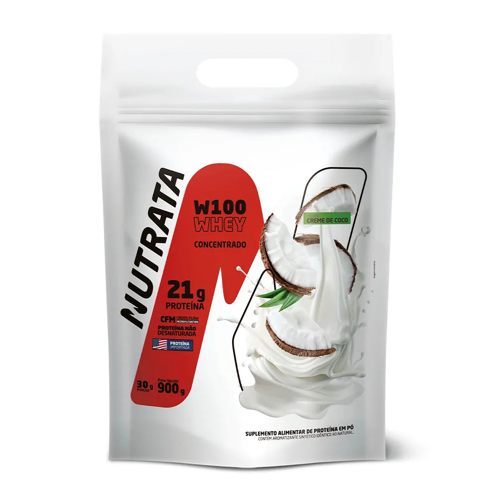 Nutrata W100 Whey Concentrado 900g refil