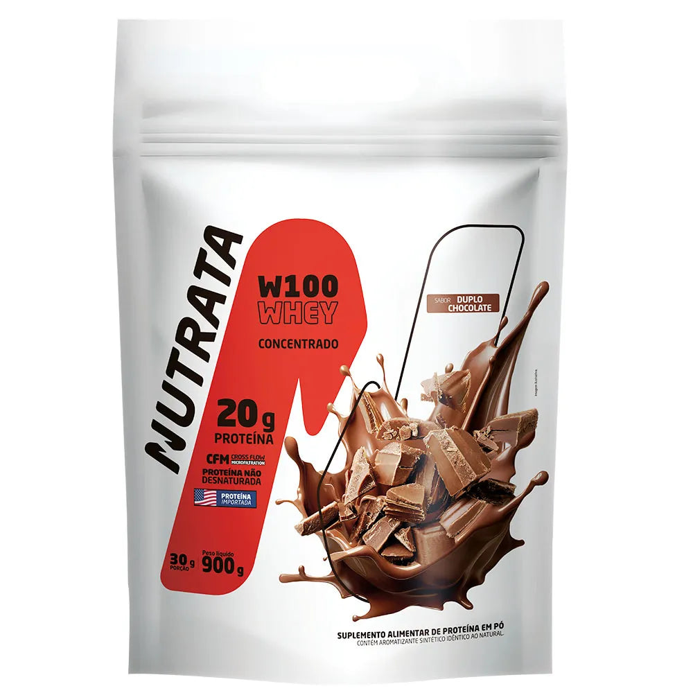 Nutrata W100 Whey Concentrado 900g refil