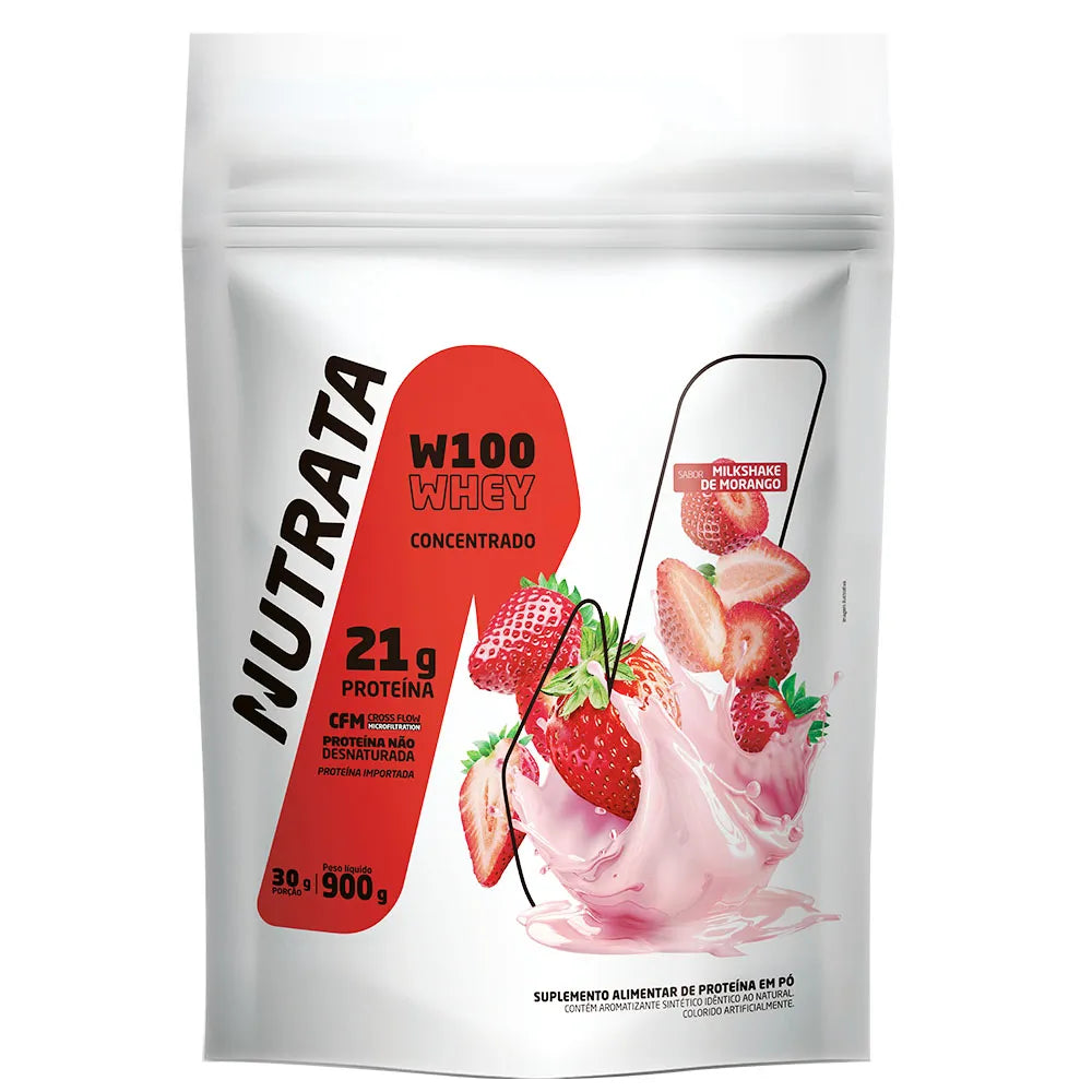 Nutrata W100 Whey Concentrado 900g refil